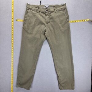 Ash & Erie Pants Mens 34 Green Stretch Chino Slim Tapered Casual Pockets